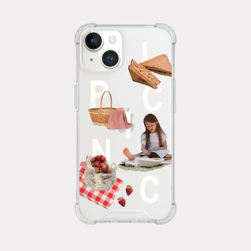 picnic play design [tank clear hard phone case]