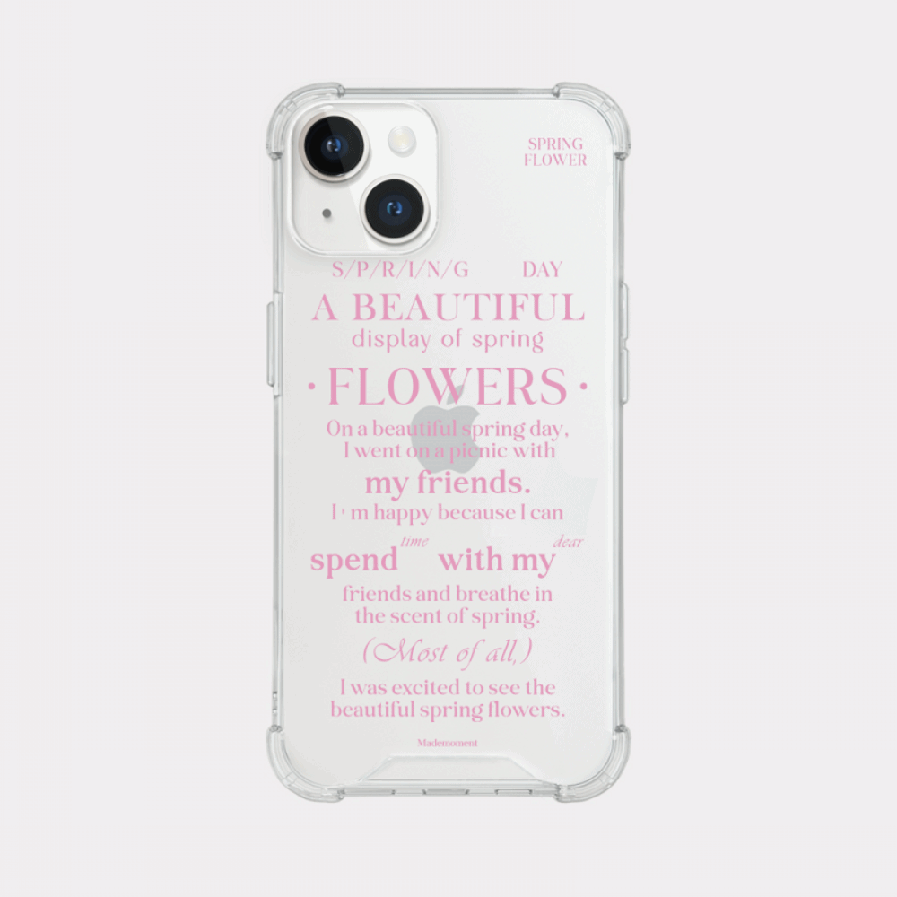 spring of love design [tank clear hard phone case]