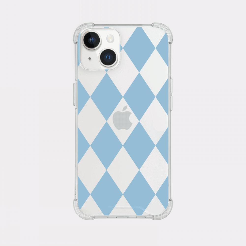 coloring blue design [tank clear hard phone case]