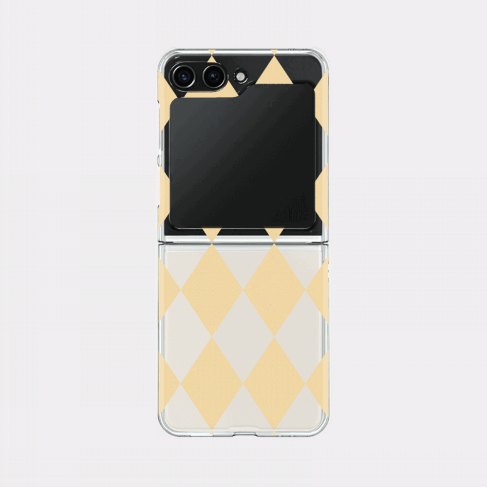 coloring yellow design [zflip clear hard phone case]