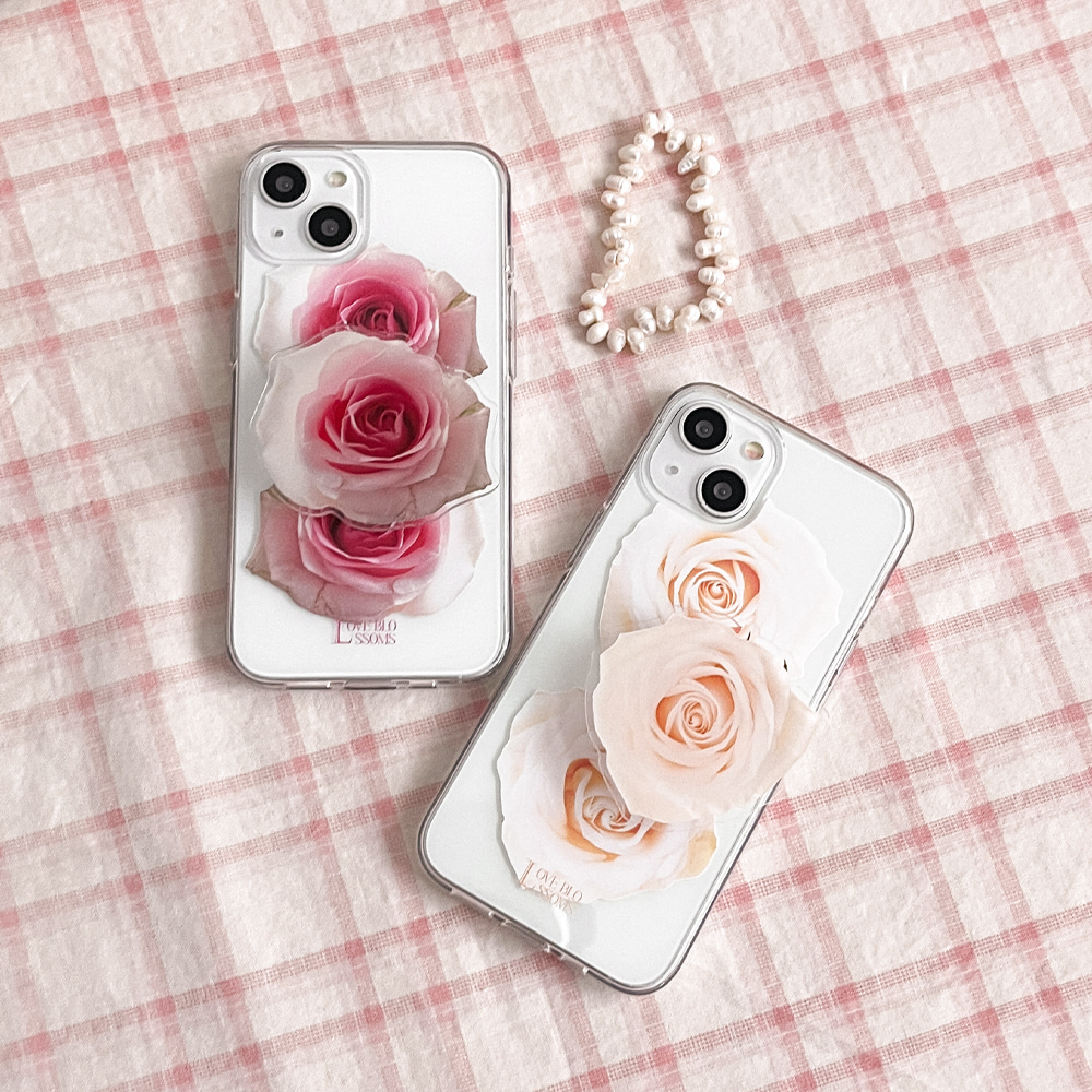 love blossoms design [clear phone case]