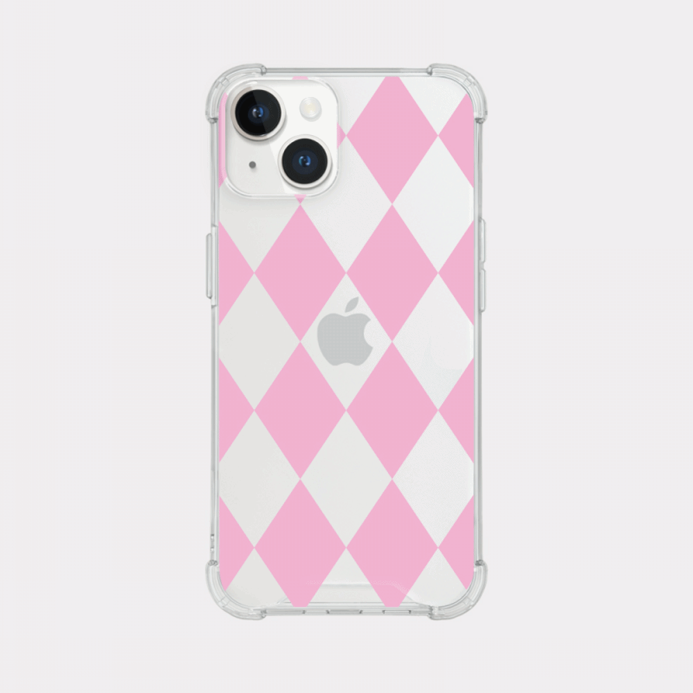 coloring pink design [tank clear hard phone case]