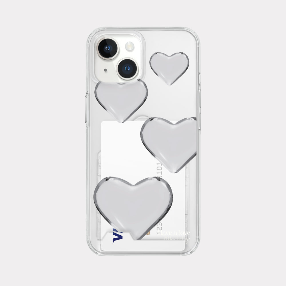 love filled day design [clear card storage phone case]