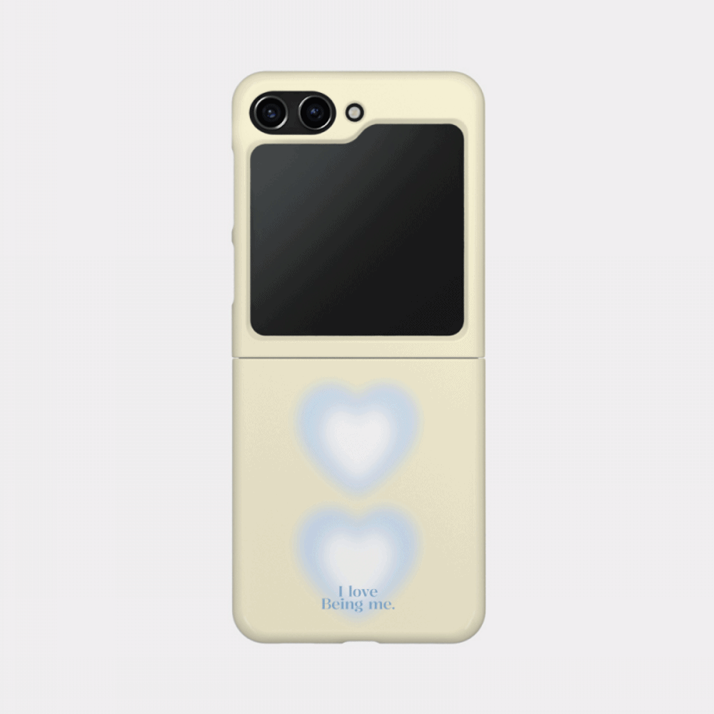 two heart gradation design [zflip hard phone case]