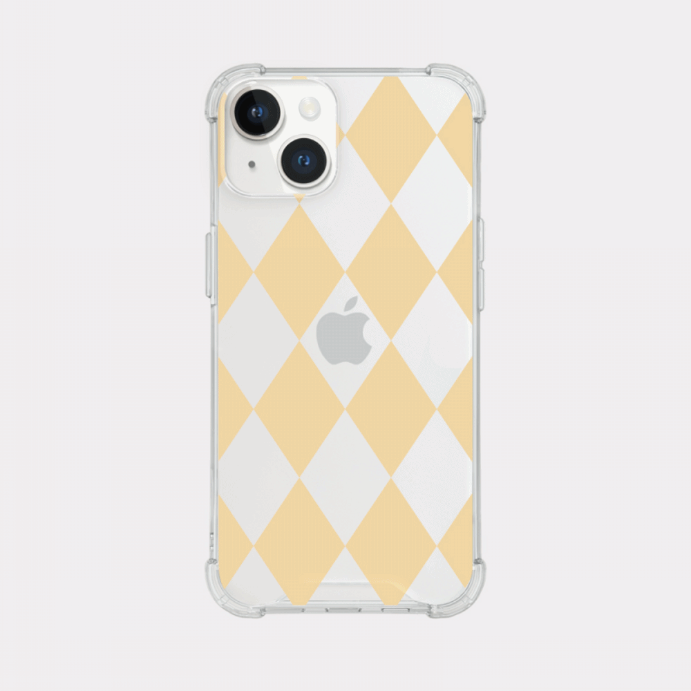 coloring yellow design [tank clear hard phone case]
