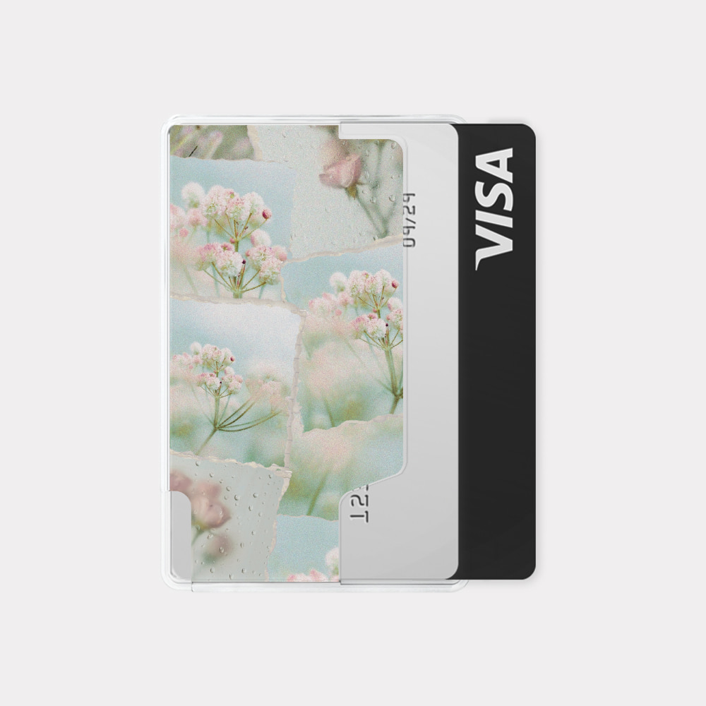 dreamy floral collage design [Magsafe card holder]