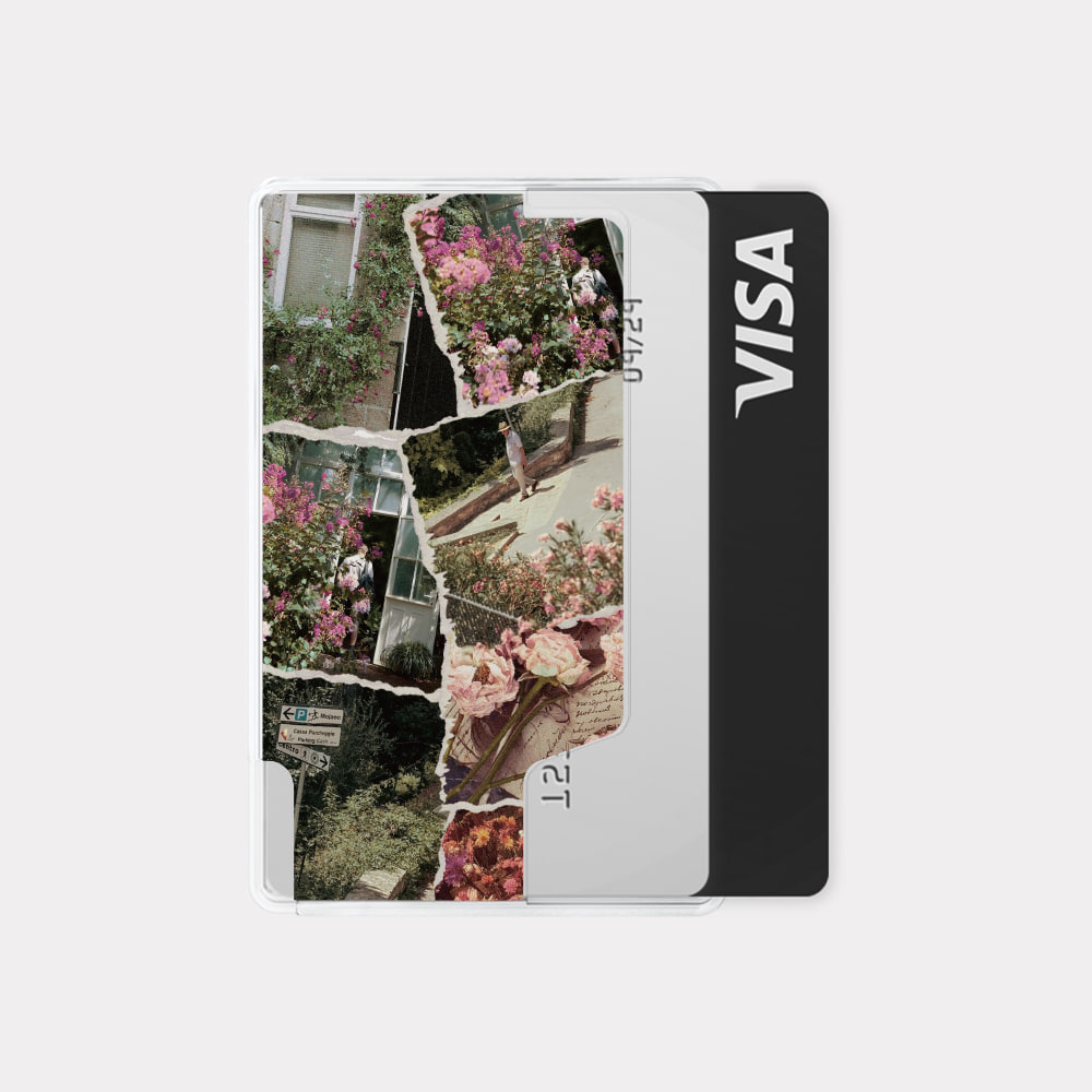floral garden collage design [Magsafe card holder]