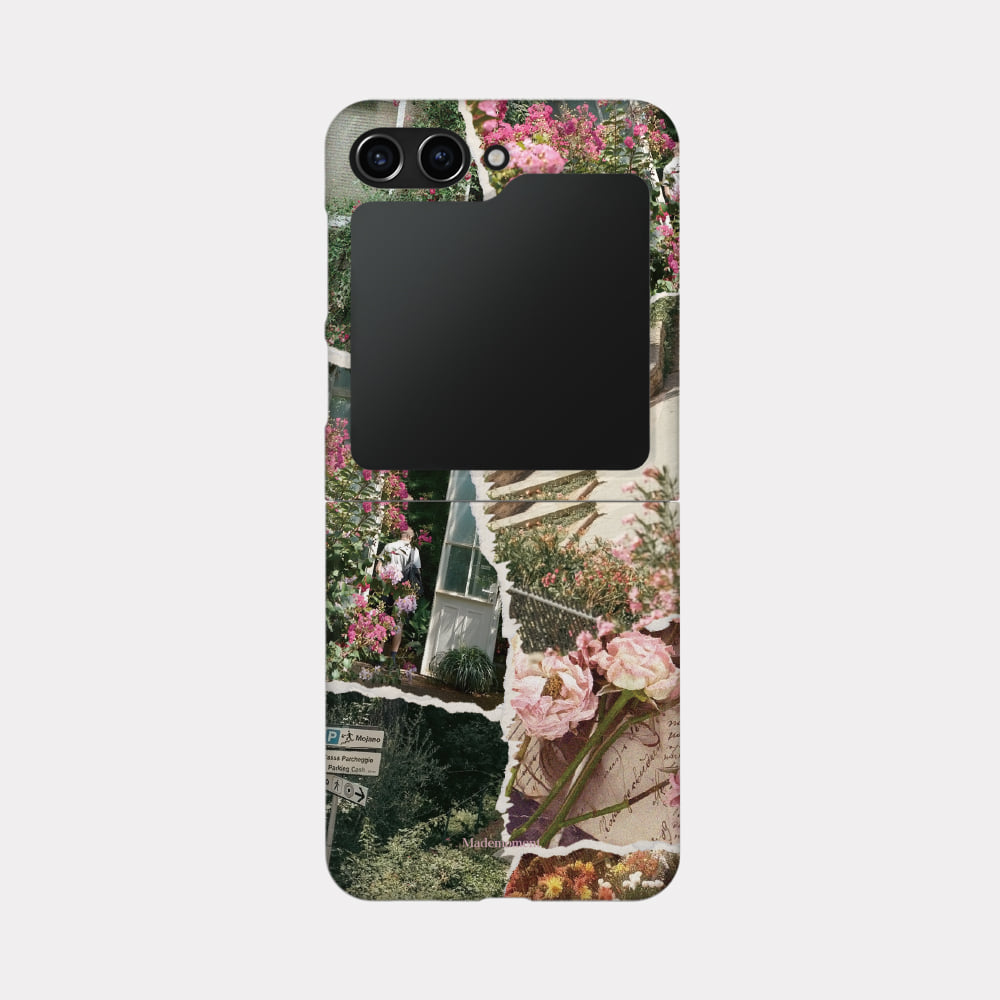 floral garden collage design [zflip hard phone case]