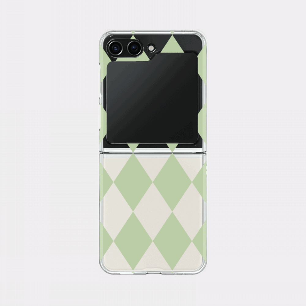 coloring green design [zflip clear hard phone case]