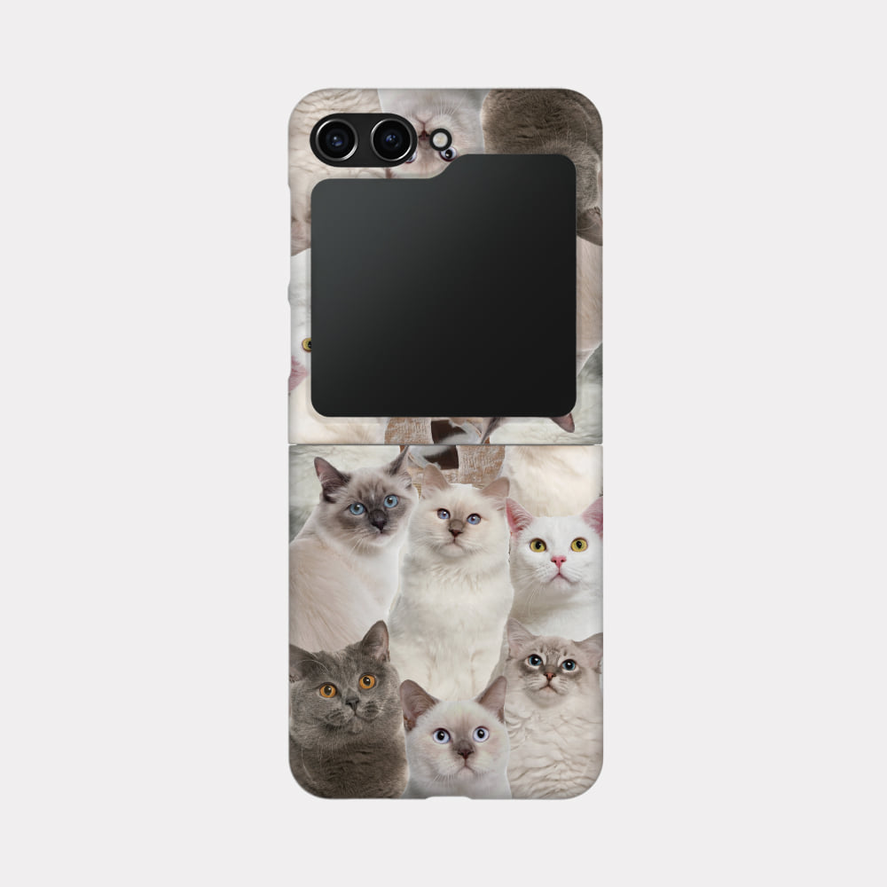 meow cat friends design [zflip hard phone case]