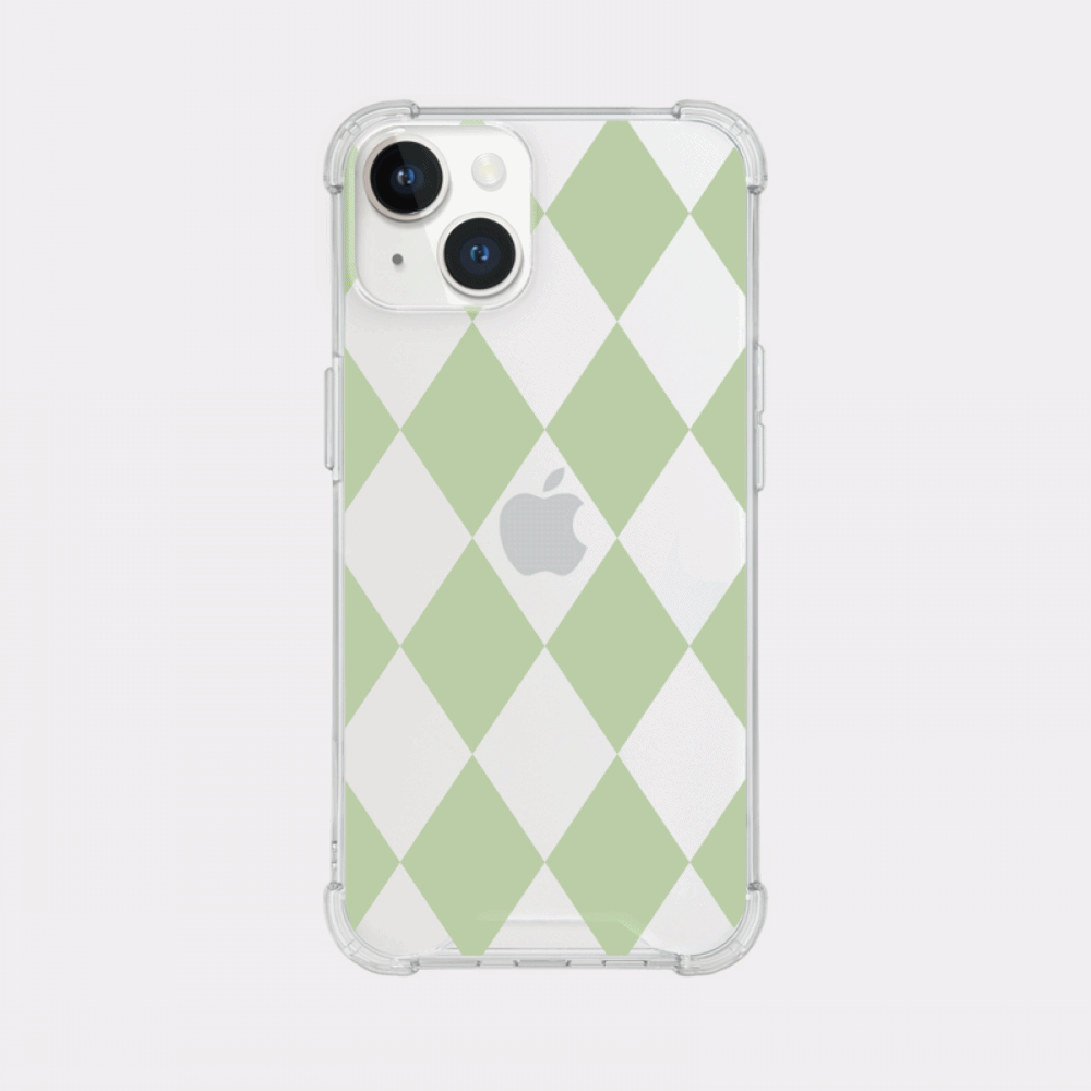 coloring green design [tank clear hard phone case]