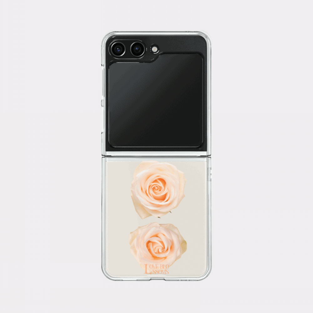 love blossoms design [zflip clear hard phone case]
