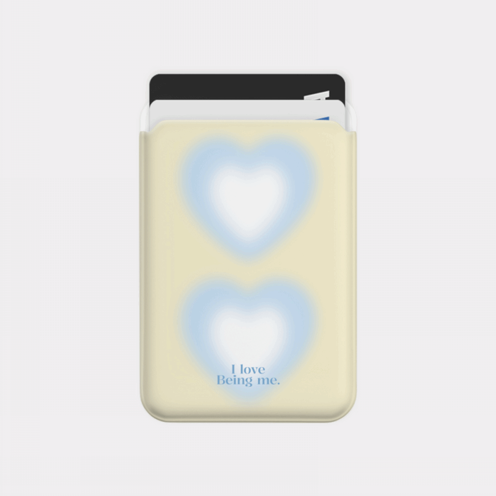 two heart gradation design [Magsafe card slot]