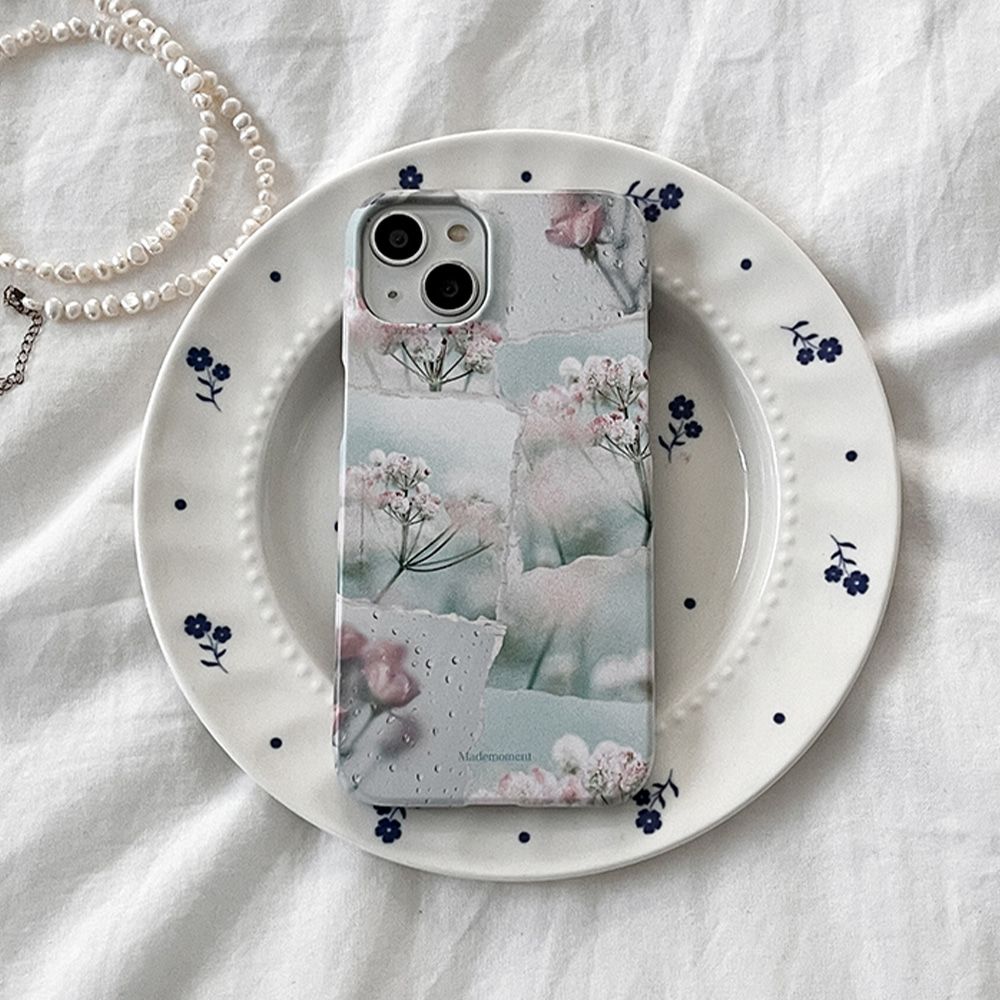 dreamy floral collage design [hard phone case]