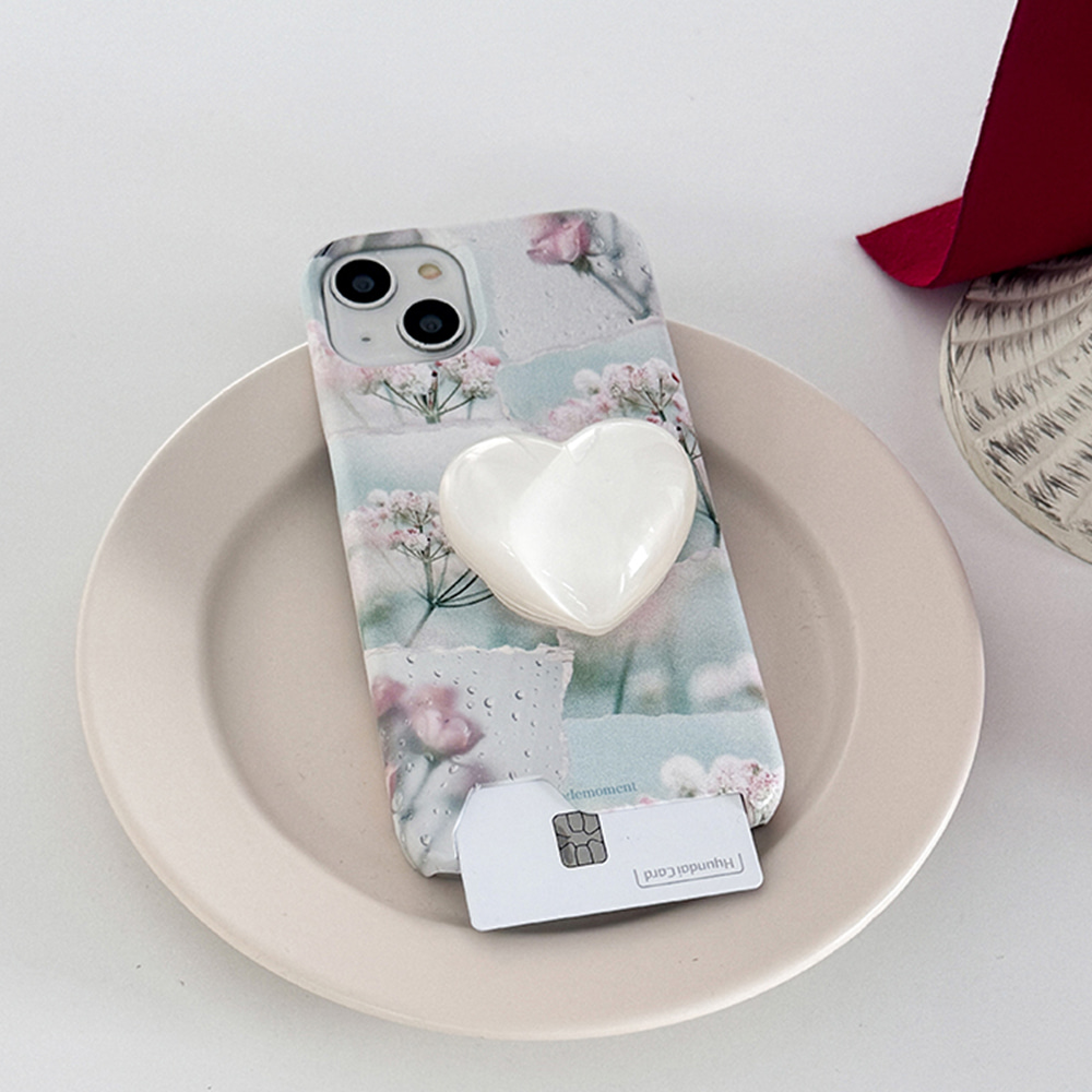 dreamy floral collage design [card storage phone case]