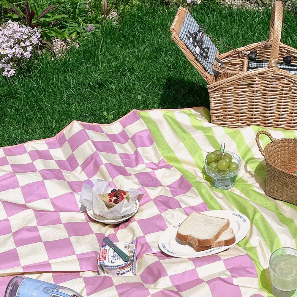 half pattern picnic mat [Giveaway Pouch]