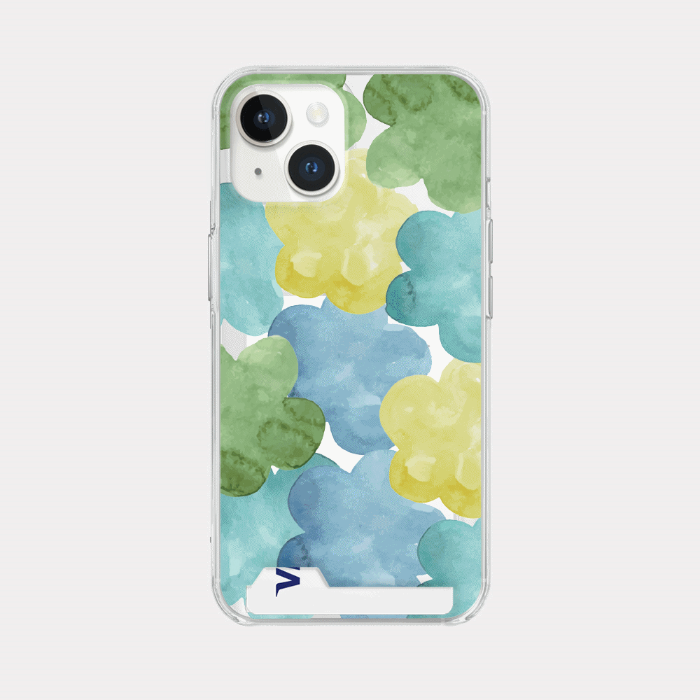 dreamy pond splash design [clear card storage phone case]