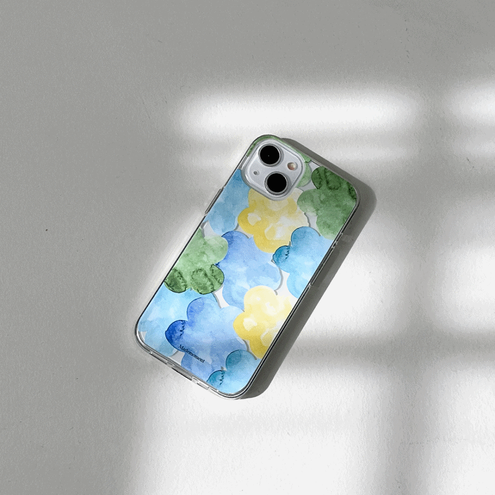 dreamy pond splash design [clear phone case]