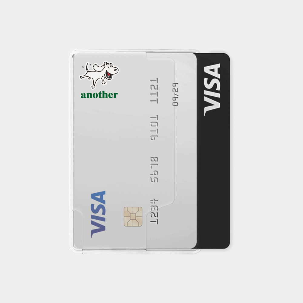 Another Dog side design MagSafe card wallet