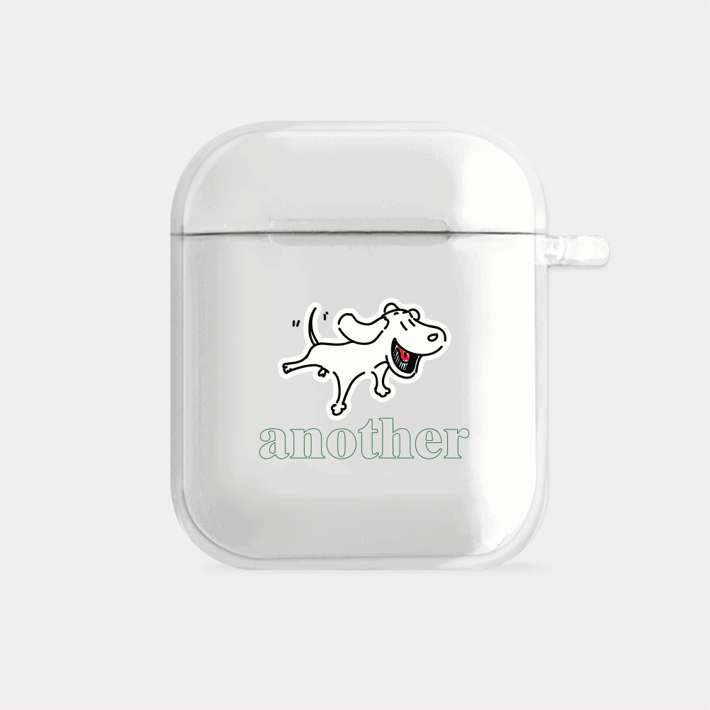 Another Dog line design clear Airpod case series